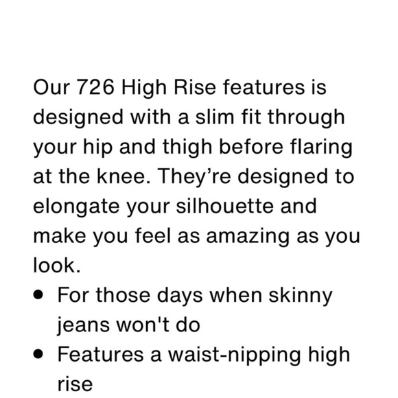 726 HIGH RISE FLARE WOMEN'S JEANS nwt - Picture 9 of 14